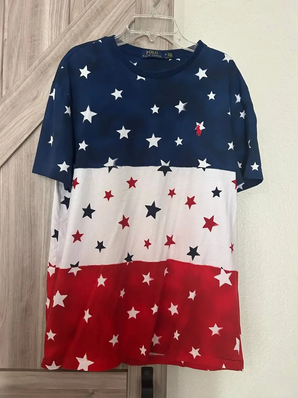 Polo Ralph Lauren Mens Med short sleeve red white blue